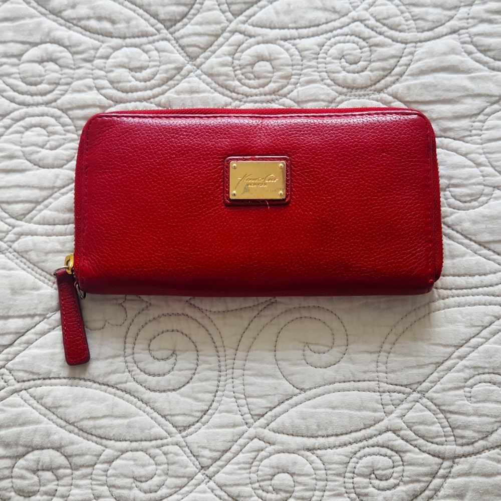 Kenneth Cole Red Leather Wallet